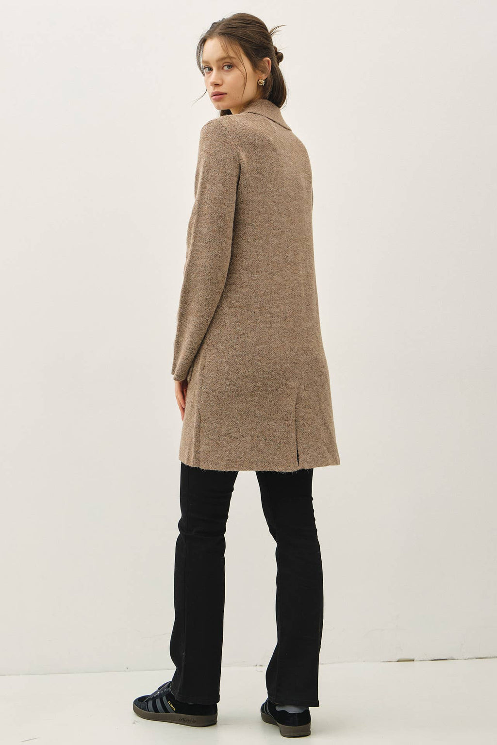 OPEN BASIC SWEATER COAT