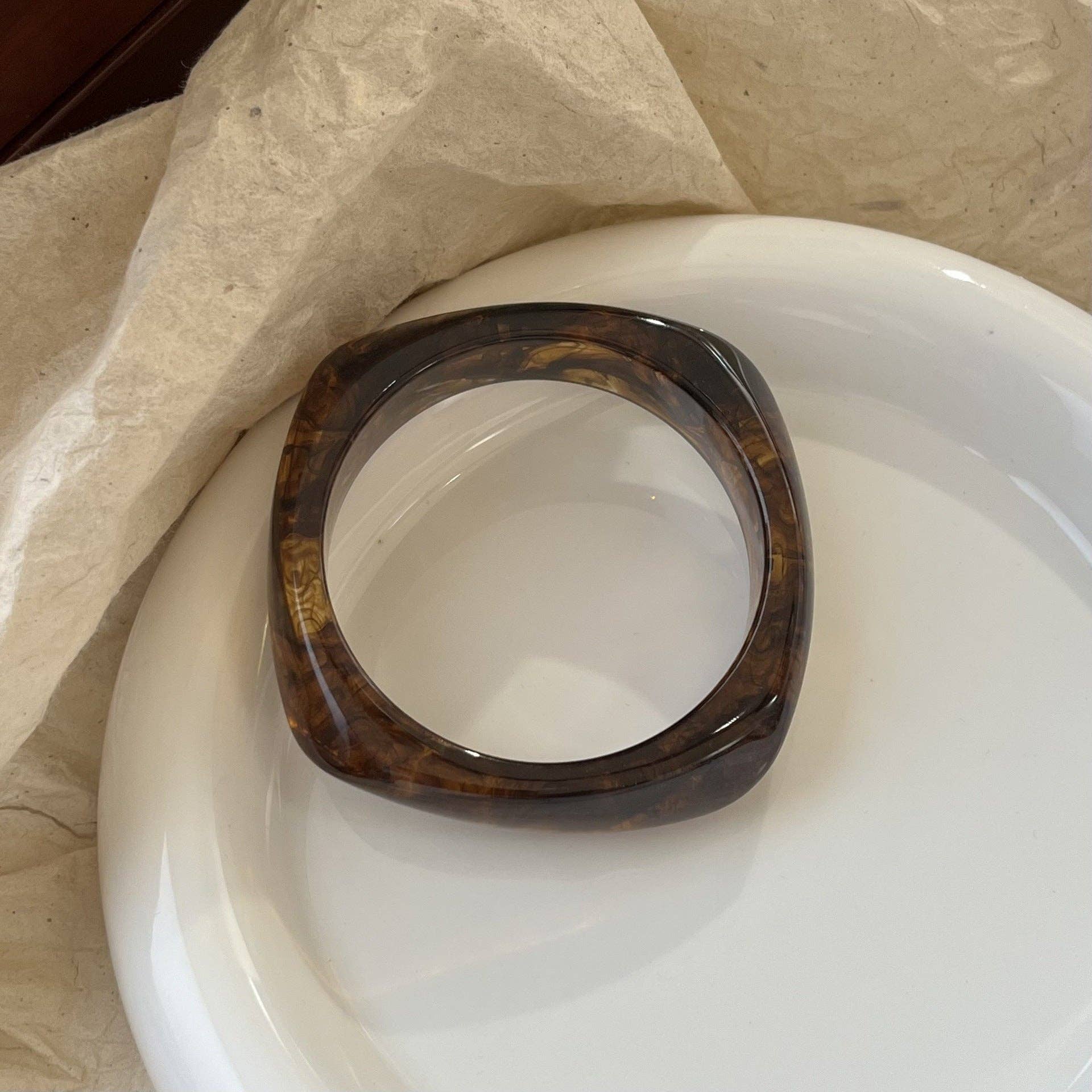 Geometric Polygon Irregular Acrylic Bracelets DP25B568