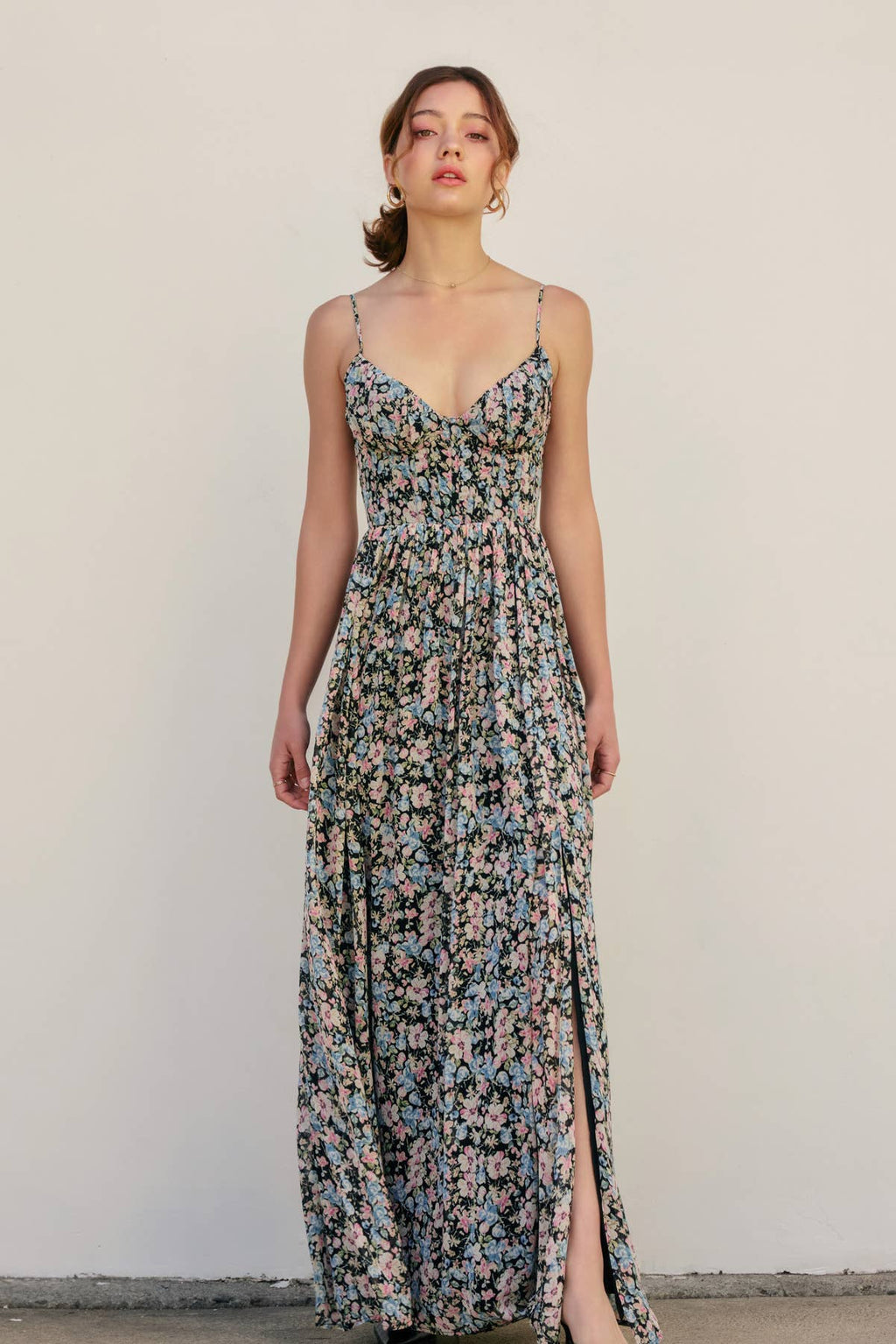 Cotton Candy Corset Maxi Dress