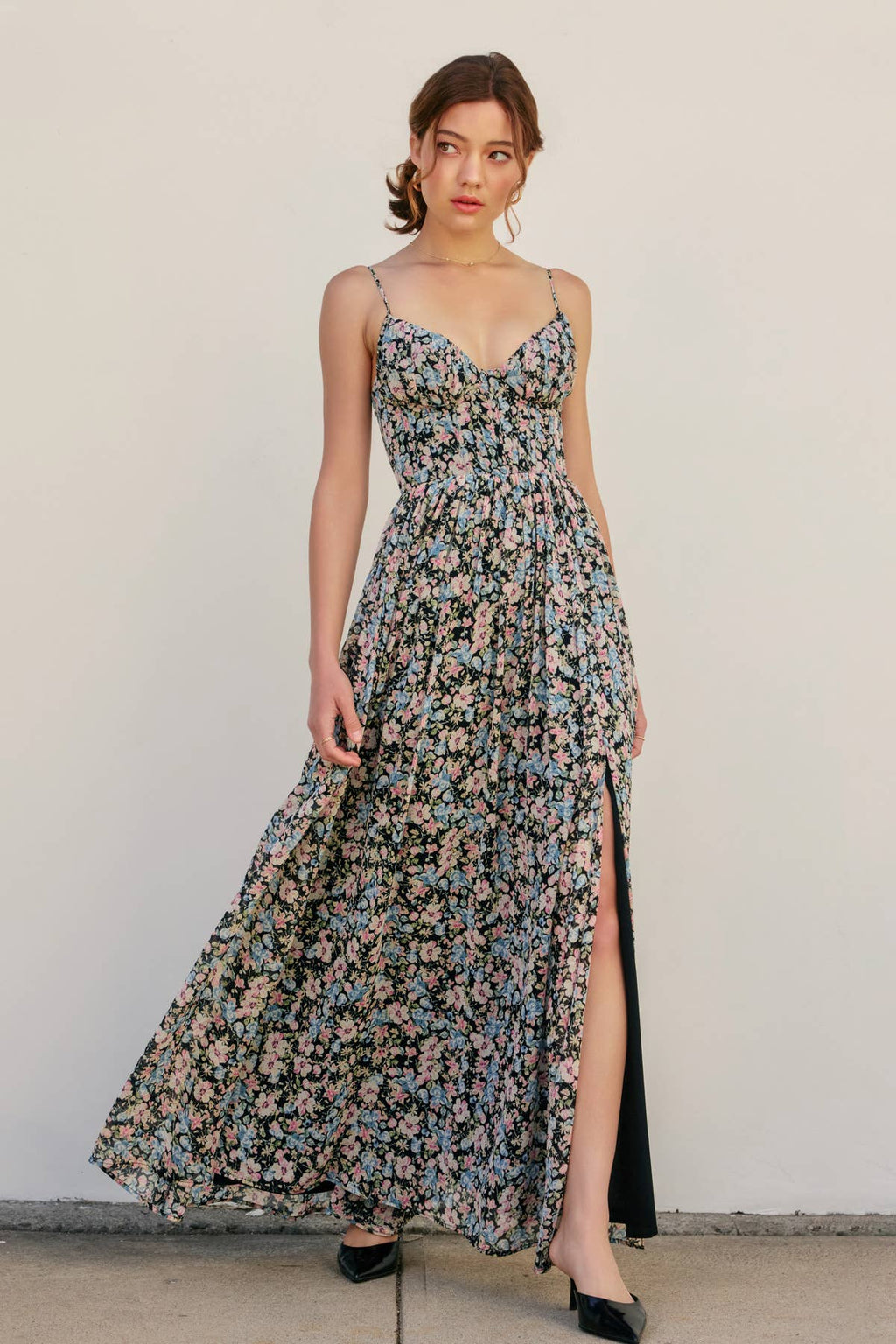 Cotton Candy Corset Maxi Dress