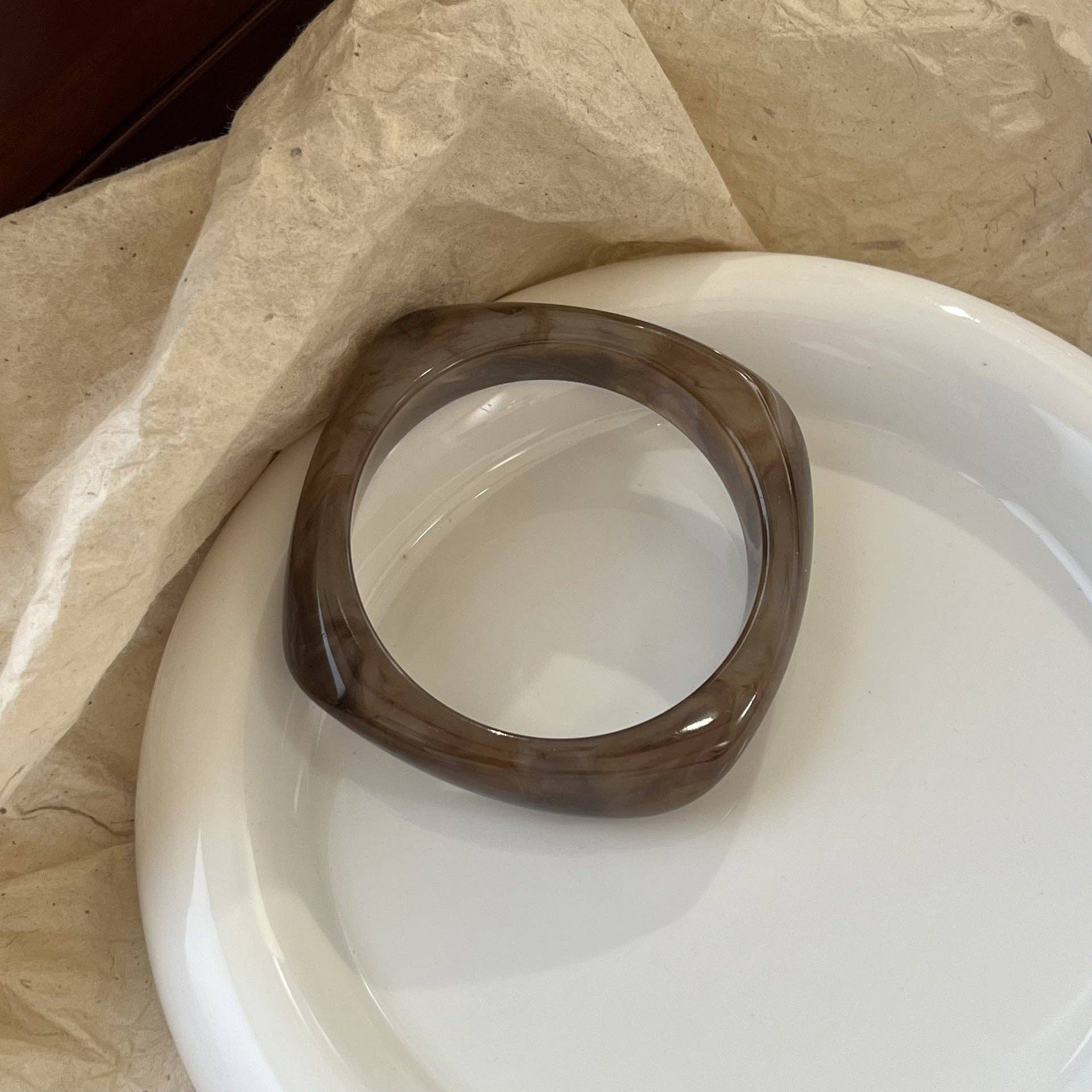 Geometric Polygon Irregular Acrylic Bracelets DP25B568