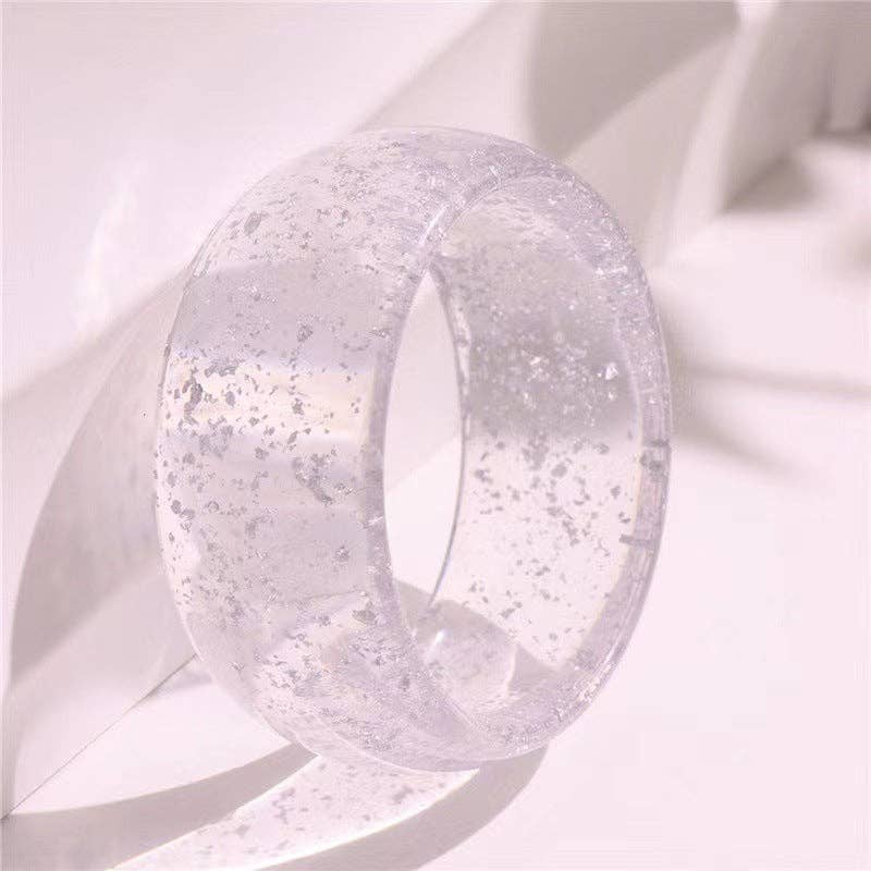 Round Wide Acrylic Layered Bracelets DP25B582