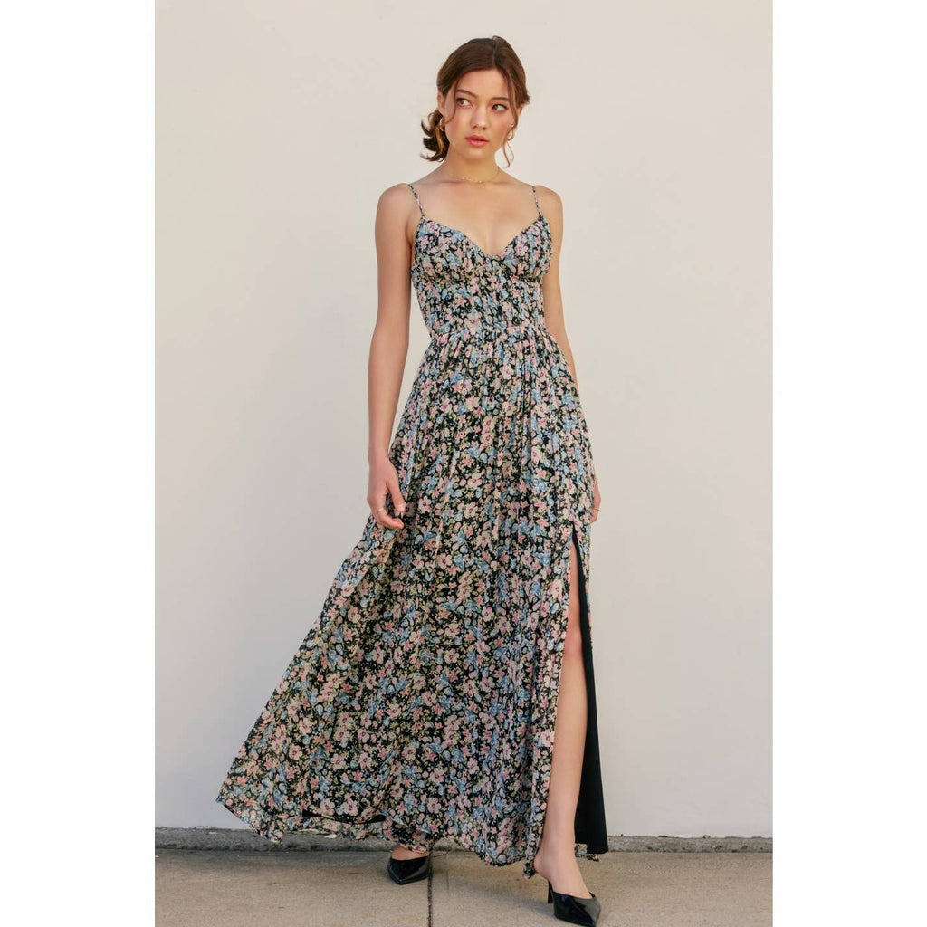 Cotton Candy Corset Maxi Dress