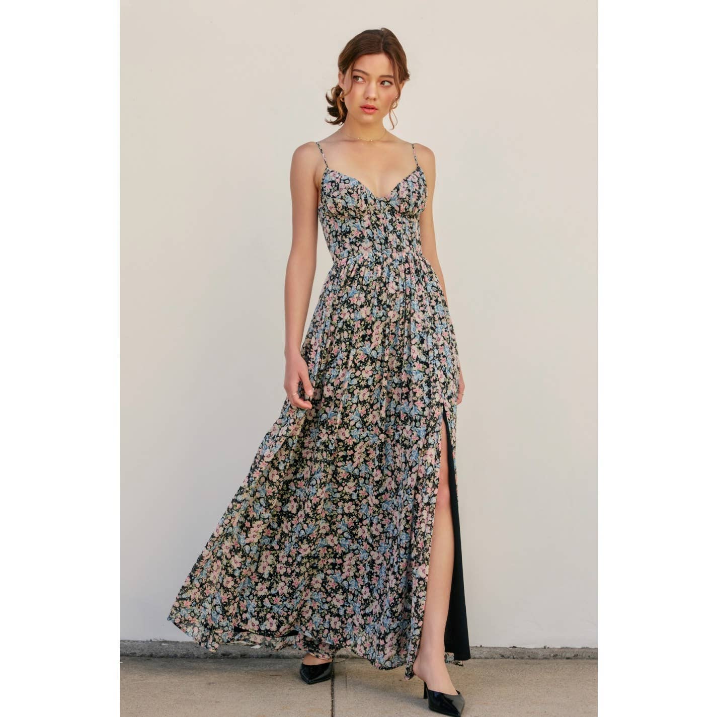 Cotton Candy Corset Maxi Dress