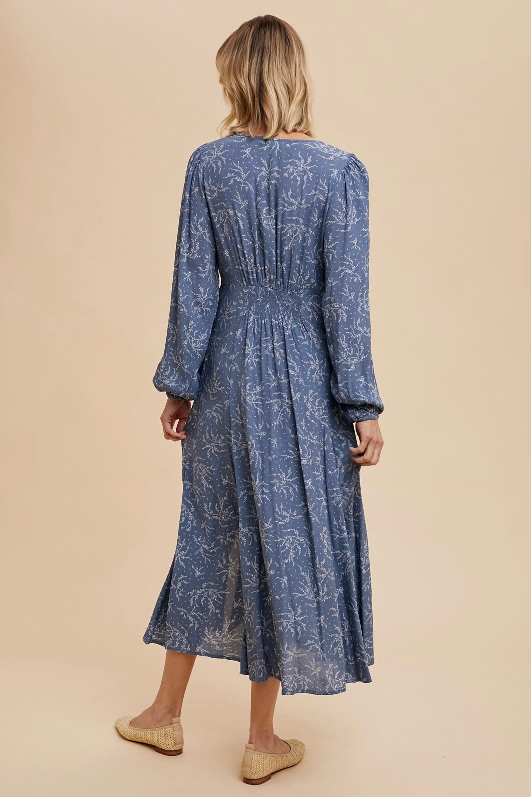 Midnight Willow Button Maxi