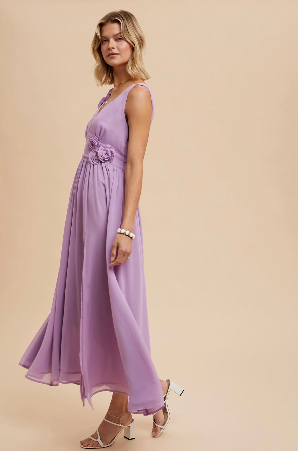 Lilac Bloom Maxi Dress