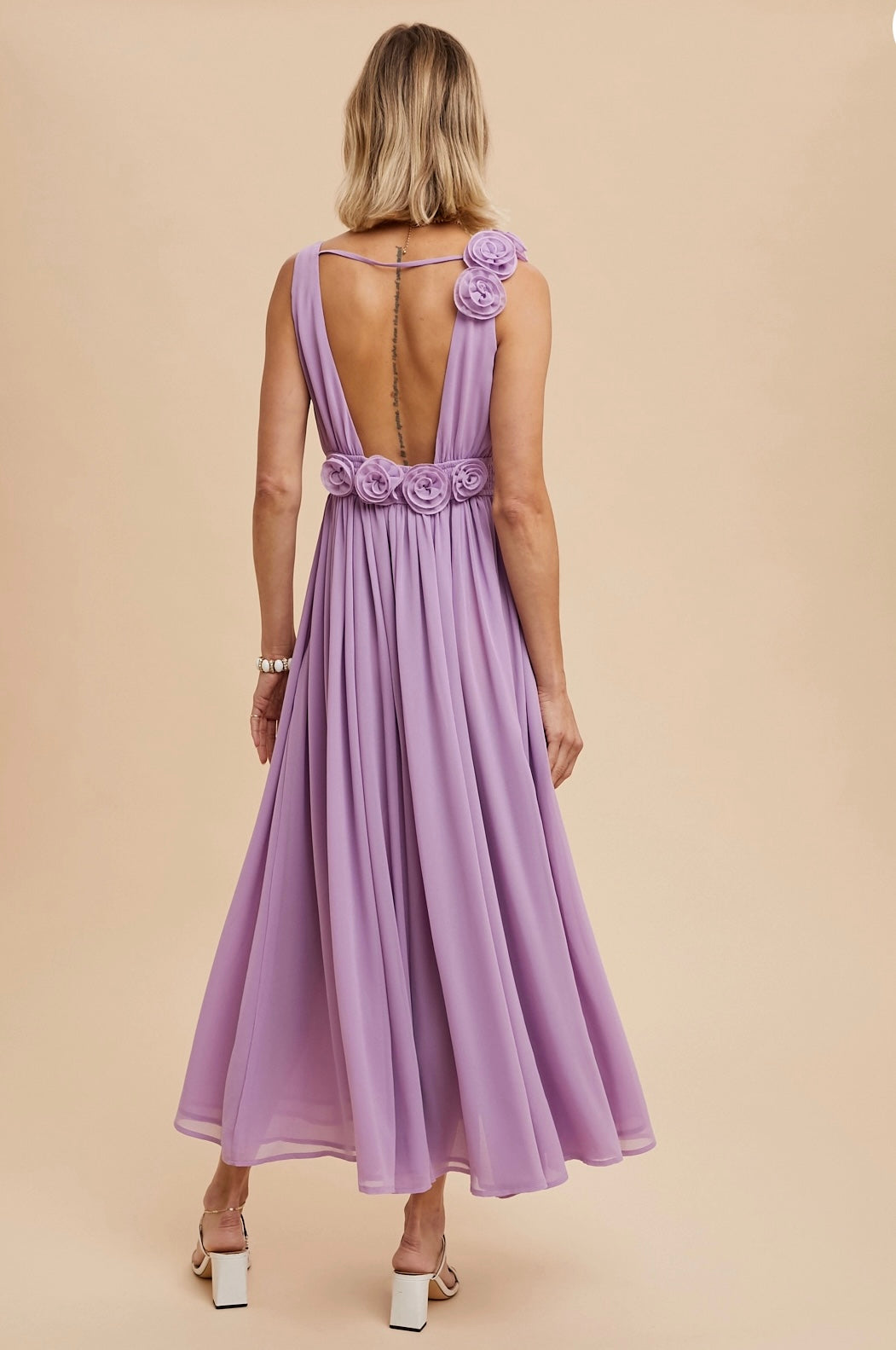 Lilac Bloom Maxi Dress