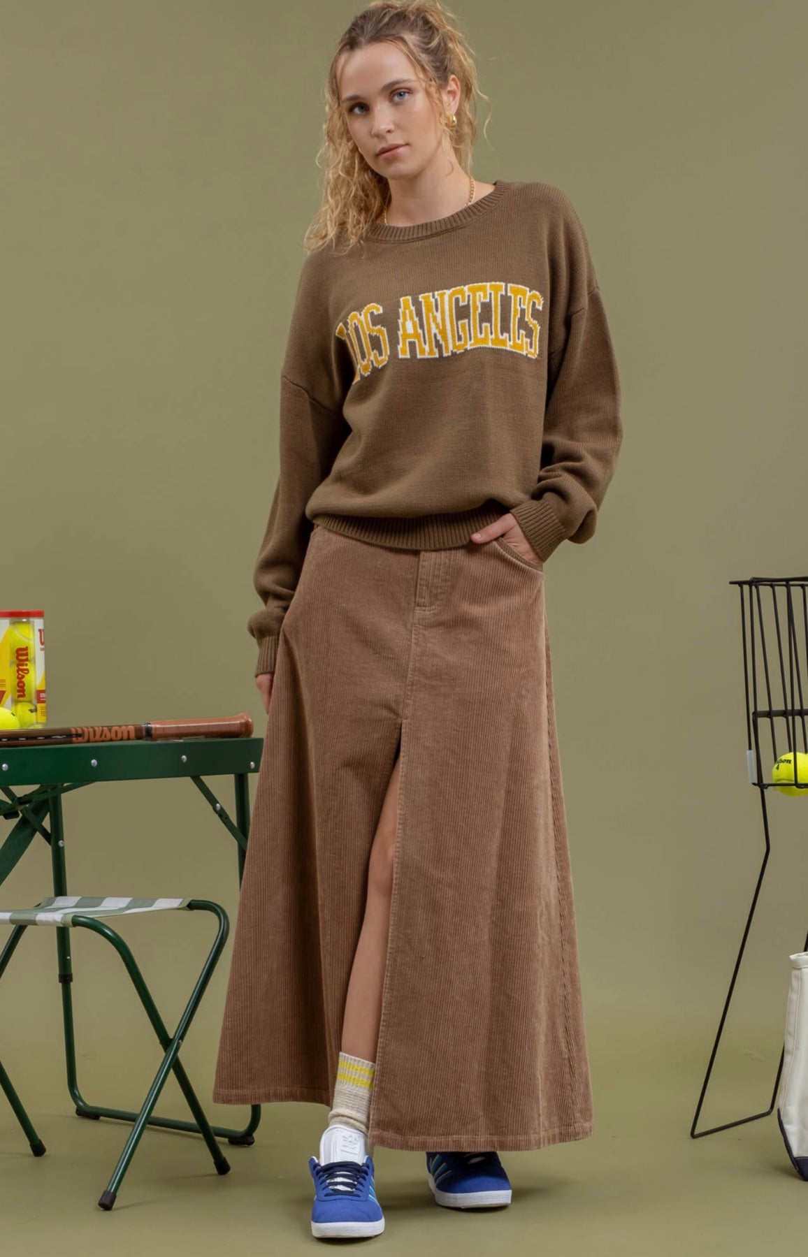 Brownstone Corduroy Skirt