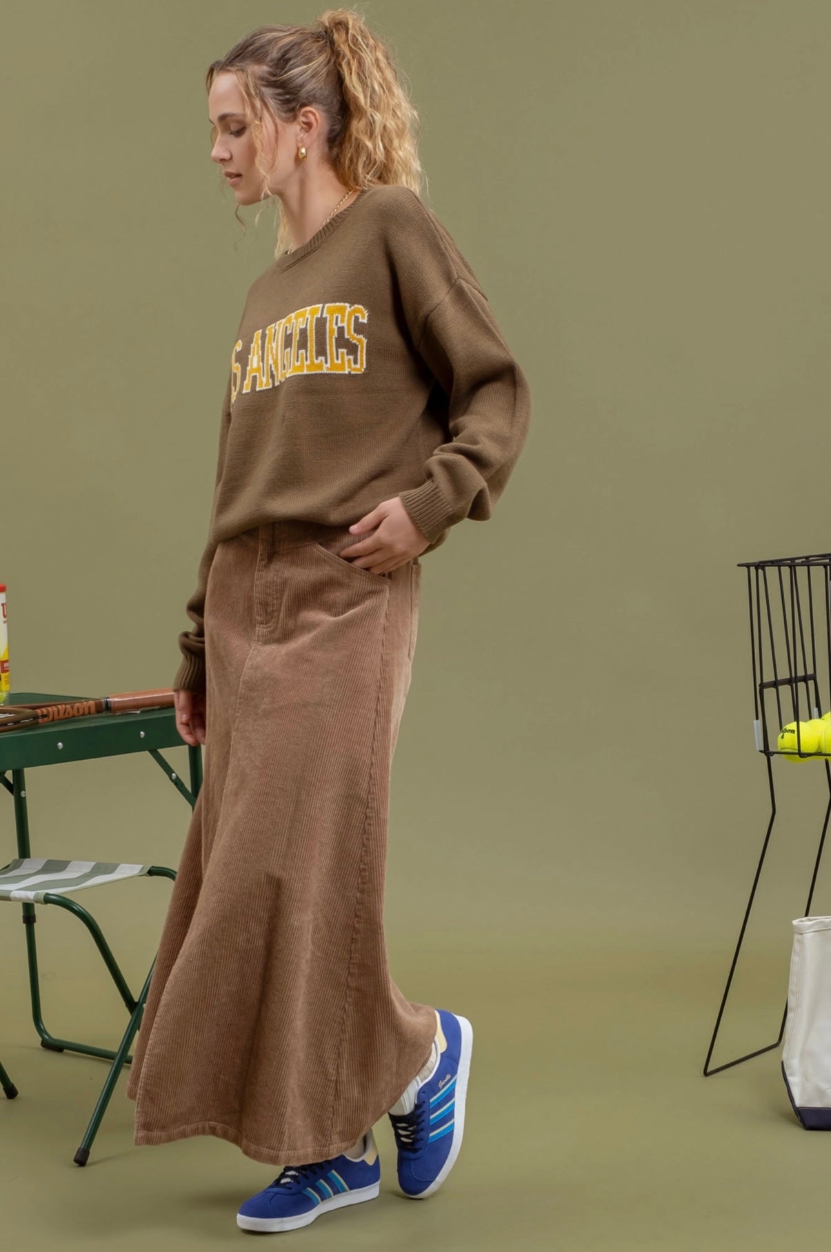 Brownstone Corduroy Skirt