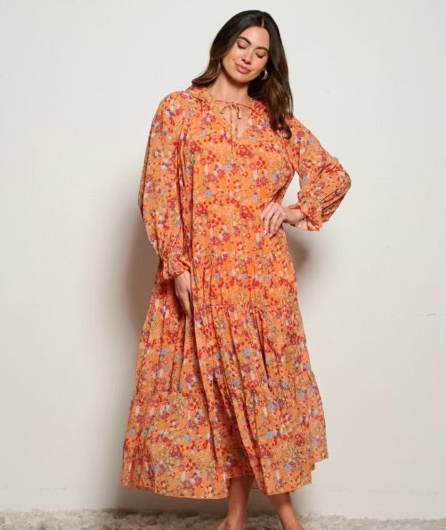 Golden Meadow Maxi Dress