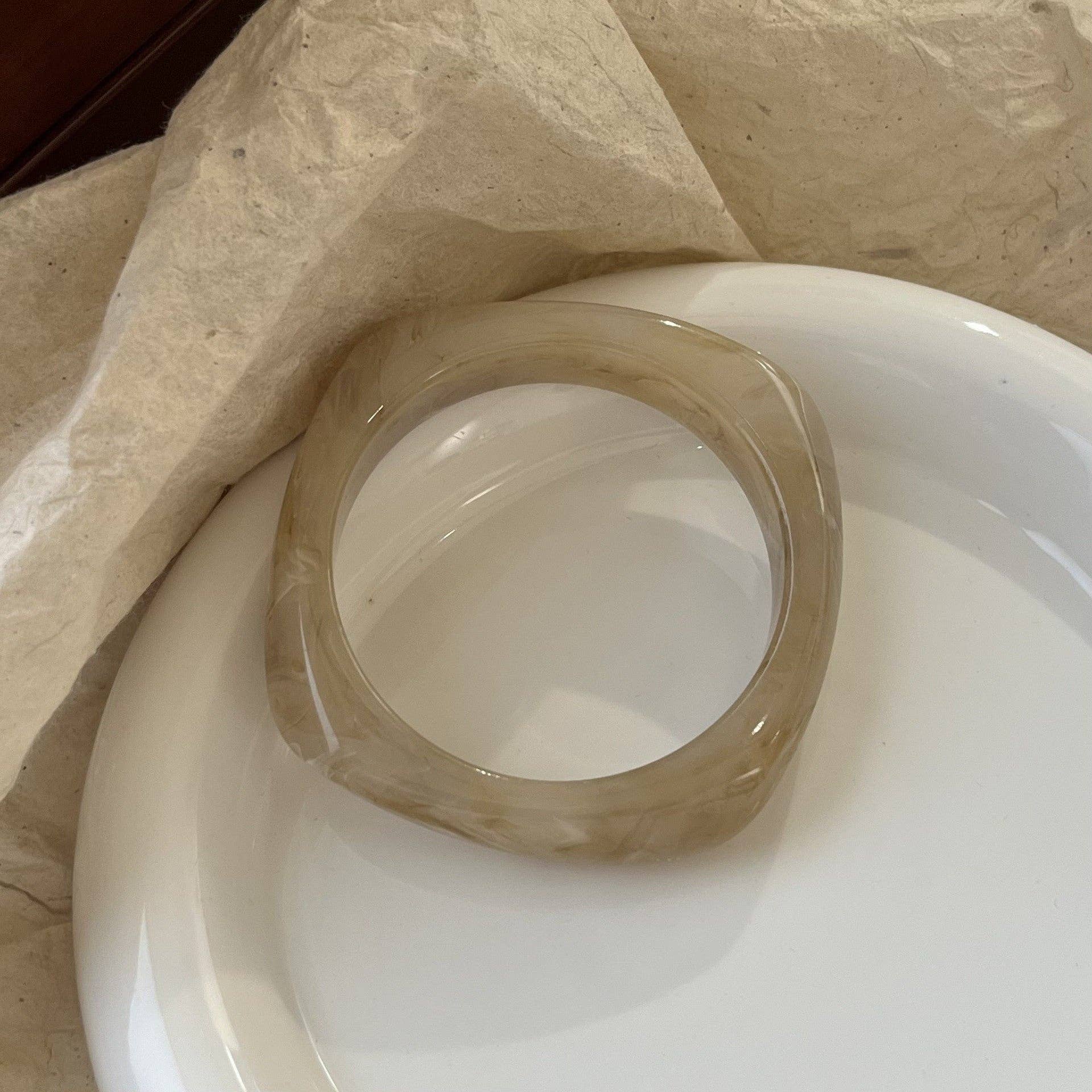 Geometric Polygon Irregular Acrylic Bracelets DP25B568